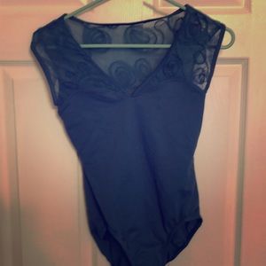 Mesh flower leotard